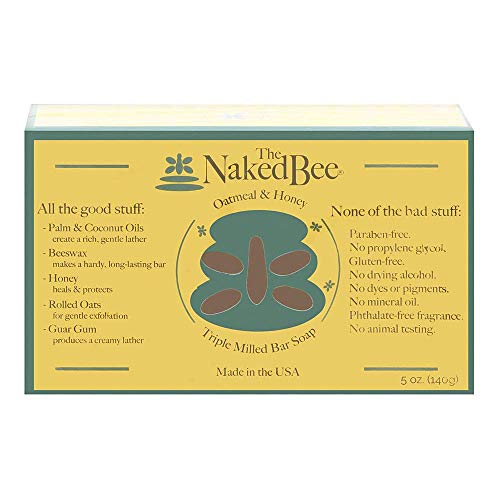 Сапун Naked Bee за чувствителна кожа, богато на овесени ядки и мед е Тройно мелене, 5 грама, Ароматен портокалов мед