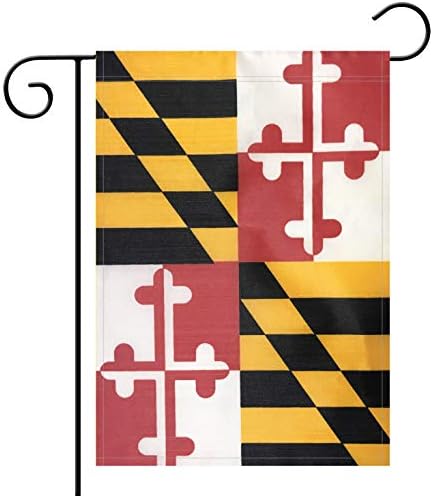 НЯМА Лого Градински Флаг на Щата Мериленд MD Държавен Флаг Градински Знаме,Флаг Украса на Градината,Вътрешни и Външни