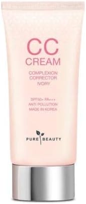 PURE BEAUTY Pure Beauty CC Cream SPF50+ PA+++ (слонова кост) 40 мл - Ултра Естествено покритие - Коригиране на неравномерен