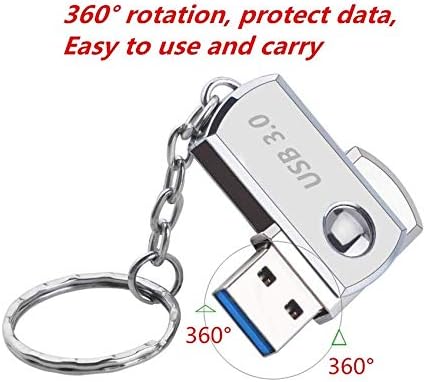 XZ Сребърен Метал Съвместим 2,0 /3,0 USB Флаш Памет, Преносим Водоустойчив Метален Диск За Съхранение на Ключодържател