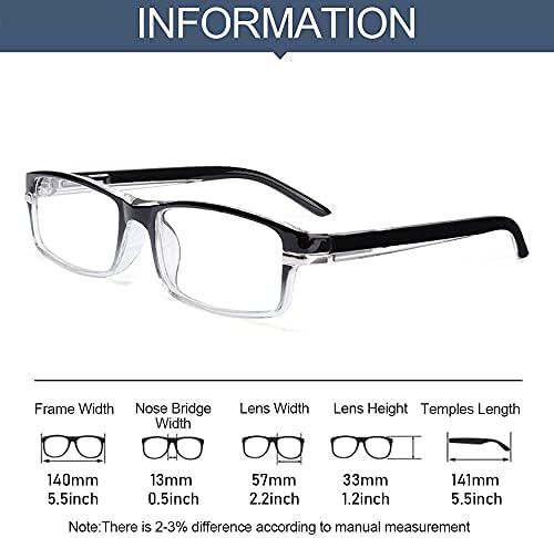 Fashyner За Жени и За Мъже Очила За Четене Ultralight Смола Обектив PC Рамка за Очила с Висока разделителна способност