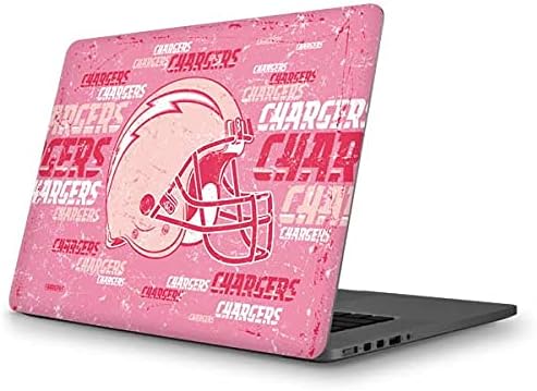 Skinit Decal Laptop Skin е Съвместим с MacBook Pro 13 (2013-15 Retina Display) - Официално лицензирани зарядни устройства NFL Los Angeles - Blast Pink Design