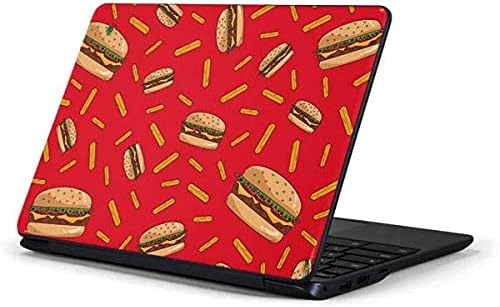 Skinit Decal Laptop Skin е Съвместим с Samsung Chromebook 3 11.6 in 500c13-k01 - Официално лицензиран Оригинален дизайн, бургери и пържени картофи