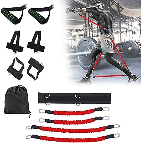 EODNSOFN Sports Fitness Прескочи Leg Trainer Resistance Band Set Боксова Exercise Belt for Strength Training Workout Bouncing