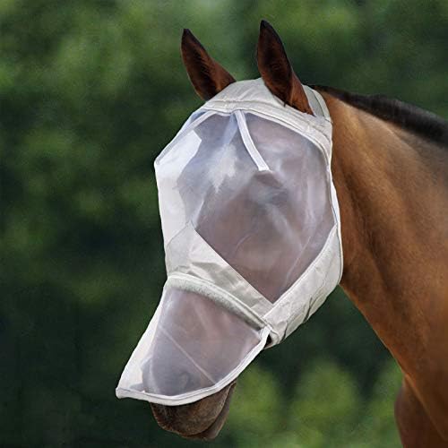 Harrison Howard CareMaster Fly Mask Standard with Nose Moonlight Silver