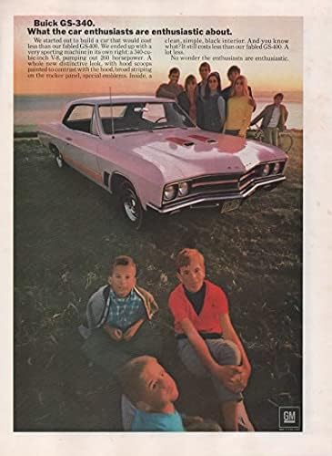 Реклама в списанието: Buick GS-400 Gran Sport Coupe 1967 година на издаване,Това, което предизвиква ентусиазъм у автомобилистите.