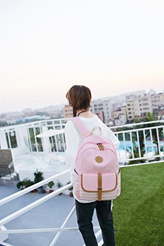 Училищен раница за момичета, Gazigo Womens High School College Bookbags Чанта за лаптоп (розов)