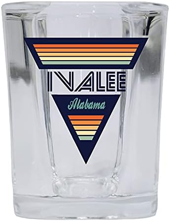 Ivalee Alabama 2 Унции Квадратна Основа Алкохол Чаша Ретро Дизайн
