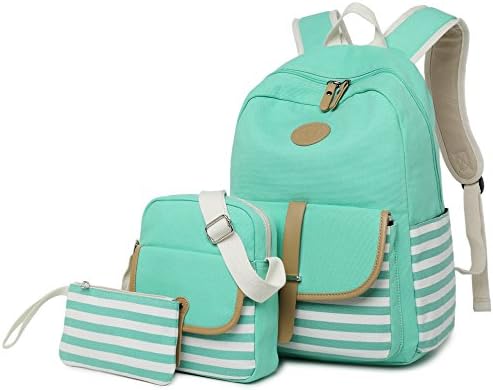 Училищен раница за момичета, Gazigo Womens High School College Bookbags Чанта за лаптоп (зелен)