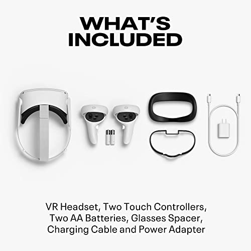 Oculus Quest 2 — Напреднали слушалки виртуална реалност All-In-One — 128 GB с кабел слушалки за виртуална реалност