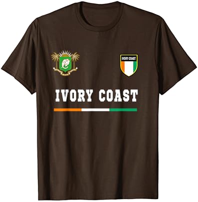 Кот д ' Ивоар Спорт/Футбол Джърси Тениска Флаг Футбол Тениска