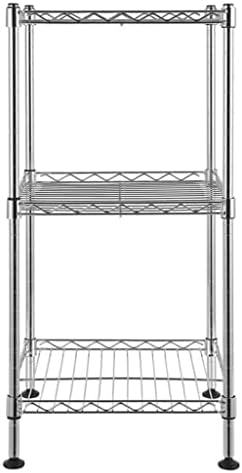 LCSA 3-Tier Square Кухня Storage Rack Тел Shelving Unit Steel Wire Shelving Tower