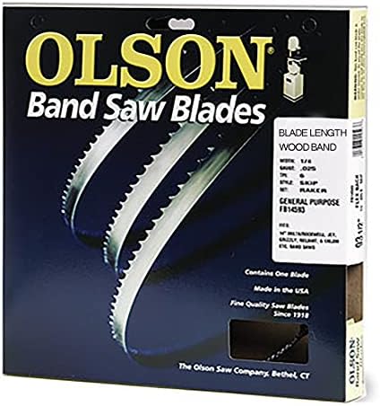 Олсън Saw WB56370DB 1/4 by 0.20-Inch 6 TPI Hook 70-1/2-Inch Wood Band Saw Blade