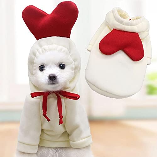 Дрехи За Домашни Любимци, Блузи с Качулка, За Кучета 3D Сладък Дизайн Костюм Сгъсти Леко Топъл Пуловер За Студено Време Дрехите 3D дрехи за вашето Кученце Малки Средн?