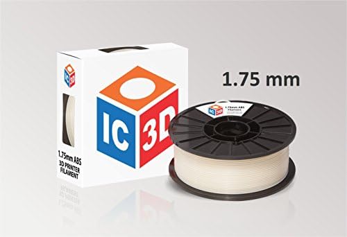 IC3D Черно 1.75 мм ABS 3D принтер Направления - 1 кг Макара - Размерите точност +/- 0.05 мм - Професионален клас 3D Печат Направления - Произведено в САЩ