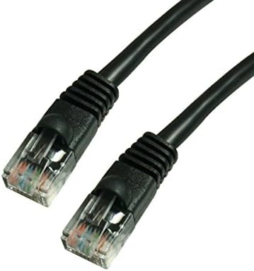 GRANDMAX CAT5e 25' FT BLACK RJ-45 Ethernet Network Patch Кабел Snagless/Molded Bubble Boot, 550 Mhz, UTP