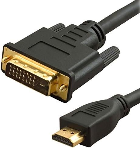 Линк Depot DVI-2-Позлатен HDMI кабел HDMI to DVI - 6 фута - OEM - Черен