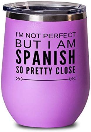 Испанска чаша - Забавен подарък за испанците - Аз не съм перфектен, но аз съм испанец, така че е доста близо чаша Испански