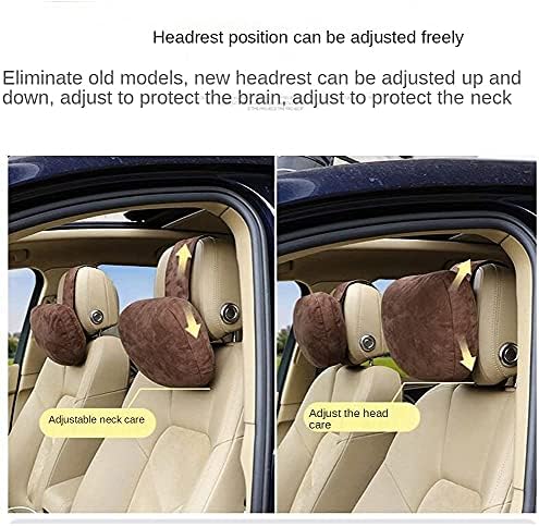Универсална седалка на колата Възглавница Спи на облегалката за глава на шията на Tesla, Модел Y/3 с Регулируем Колан за безопасност, Баланс на Врата Възглавници, Предн