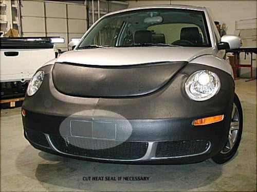 Lebra 2 Piece Front End Black Cover - Car Mask Bra - Fits - Volkswagen VW Beetle (с изключение на Turbo S) 2006 Thru 2011