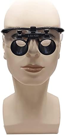 KaiLangDe Стоматологичен Лупа Професионална Операция Лупи Инструменти 2.5 X Хирургически Медицински Бинокулярна Лупа Очила-Стил,