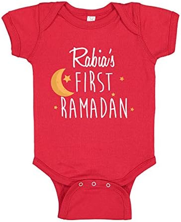 My First Ramadan Custom Name Baby Bodysuit Personalized Islamic Eid One Piece