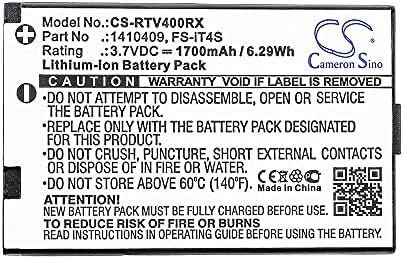 Замяна на батерията за Reely GT4 EVO,подходящ за част № 1410409 FS-iT4S, 3.7 V, 1700mAh / 6.29 Wh Li-ion