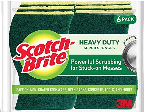 Scotch-Brite Heavy Duty Scrub Sponge, 6 Търкане-Гъби, 10 X