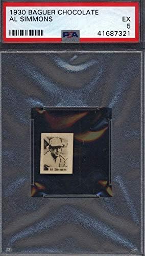 1930 Baguer Chocolate Al Simmons PSA 5 * 689169 - Бейзболни Стари карти