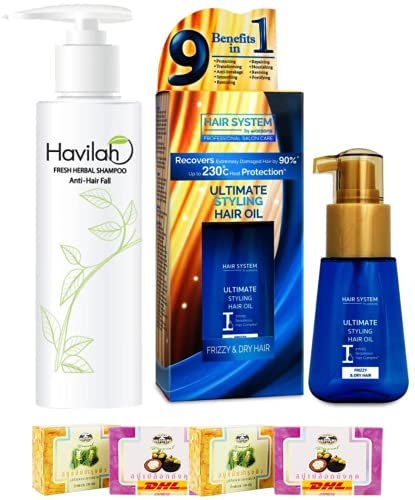 Набор от A56 Havilah Herbal Shampoo 300ml Prevent Hair, Hair System By Watsons Styling Ultimate DHL EXPRESS By Thaigiftshop