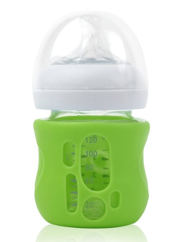 Силиконов ръкав Olababy за бебешки шишета Avent Natural Glass (4 грама, розов)