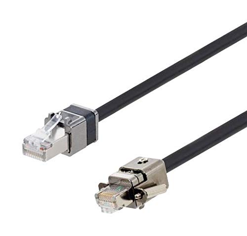 L-COM - TRG795MZ-05 - Ethernet Кабел, Cat7, 5 м, 16,4 фута, съединители RJ-45 към штекеру RJ45, черен
