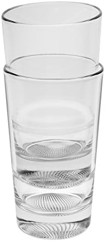 Barski - Европейското стъкло - Hiball Tumbler - Штабелируемый - Не засяда - Художествено оформен - 14,2 грама - Комплект от 6 чаши за хайбола - Произведено в Европа