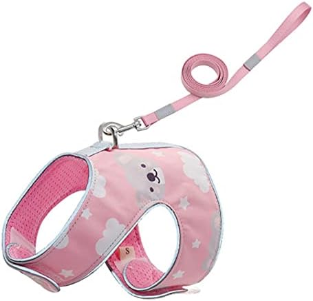 HUOCHE Simple Small Animals Chest Back Strap Светлоотразителни Дишаща Cat Soft Harness Пет Outdoor Доставки,Синьо,M