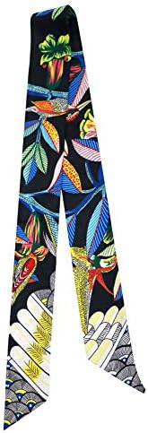 IMLECK Мода Натурален Цвете Птица Печат Чанта на Дръжката на Лентата Шал Маточната Кърпичка за Жени