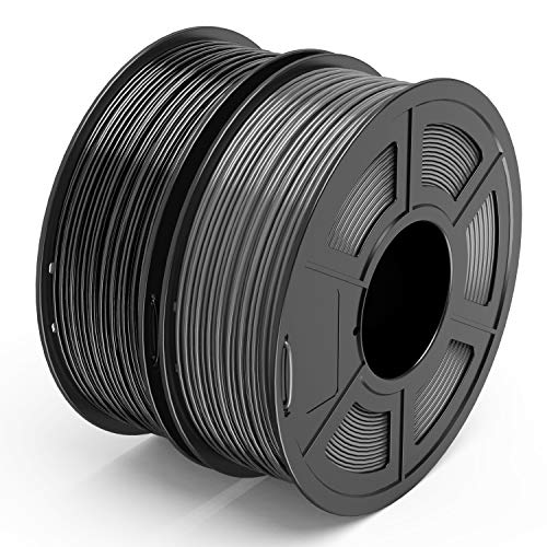 TECBEARS PLA 3D Принтер Направления 1,75 мм Черно+ сиво, Точност +/- 0,02 мм, 1 кг на макарата, Опаковки от 2