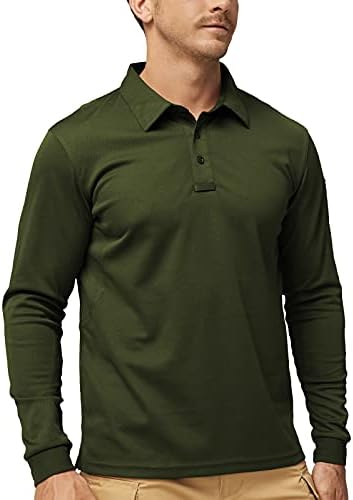 Мъжки тактически ризи поло MIER Outdoor Performance с Дълъг и Къс ръкав, Абсорбиращи Влагата