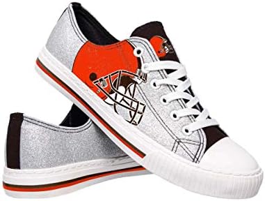 FOCO Womens NCAA College Repeat Print Low Top Canvas Shoes Sneakers