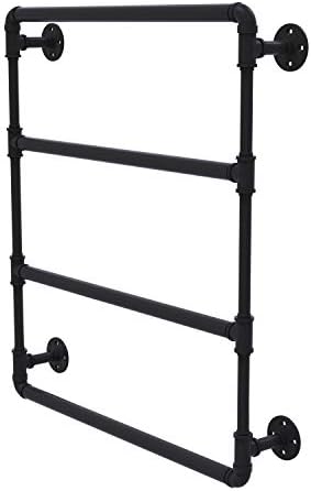 Allied Brass P-280-24-LTB Pipeline Collection 24 Inch Wall Mounted Ladder Towel Bar, 24, Матово черно
