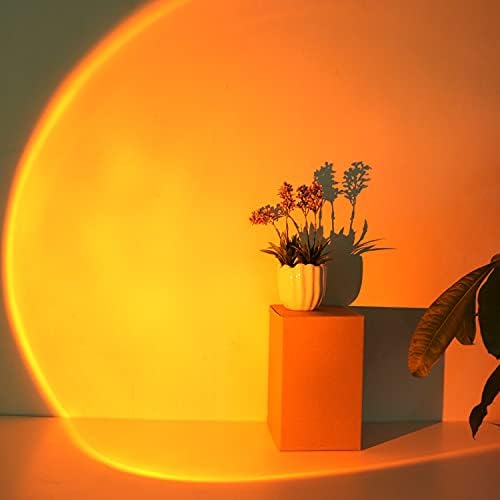 Sunset Rainbow Projection Floor Лампа Romantic-LED Sunset Night Light for Kids Decor Несравним Естествен Модел Проектор,