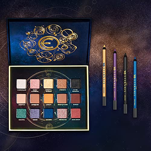 Urban Decay | Marvel Studios' Eternals 24/7 Glide-On Eye Pencil, Mission - Smoky Purple with Violet & Fuchsia Micro-Sparkle