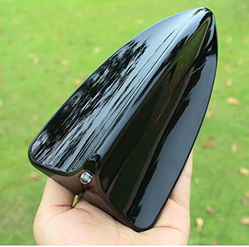 FOLCONROAD Auto Car Shark Fin Roof Antenna Decorate Aerial Cover [Черен]