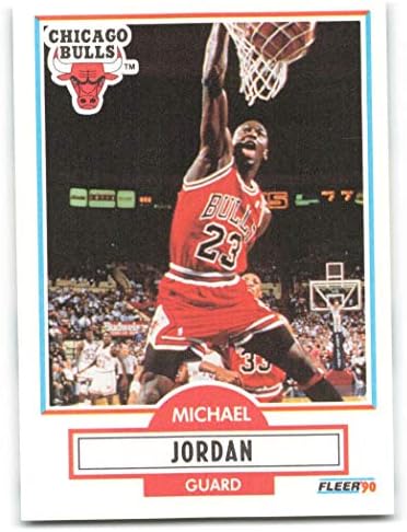 1990-91 Fleer 26 Michael Jordan NM-MT Chicago Bulls Официално лицензирана баскетболно търговска карта НБА