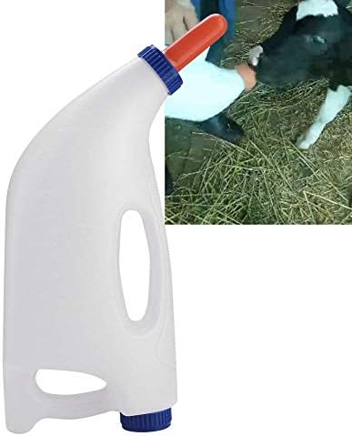 Redxiao~ Пластмасова Бутилка мляко на теле, Кърмеща Бутилка мляко Приток на мляко 4L хранене с Дръжка за едър Рогат добитък