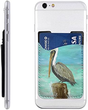 Pelicans Art Print Phone Card Holder Cell Phone Stick On Card Портфейла Sleeve Mobile Phone Back Stick On Wallet