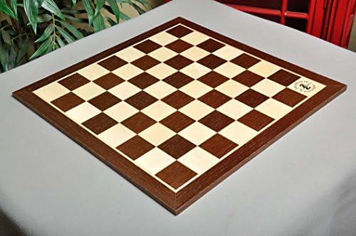 The House of Staunton African Palisander & Maple Дървена шахматна дъска - 2.0 с логото на