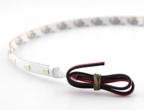 12V PVC SMD Flexible LED Strip Светлини, 30 см, 2 бр. (бял)