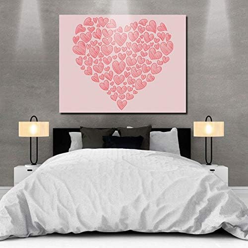 Canvas Wall Art САМ Oil Paint by Numbers Комплекти за Начинаещи Adults Kids - the Big Love from Every Small Care of Heart