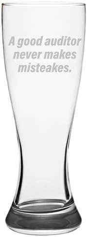 Забавен подарък одитор - Auditor Pilsner Glass - Подаръци Одитор - Подарък одитор - Добър одитор никога не греши
