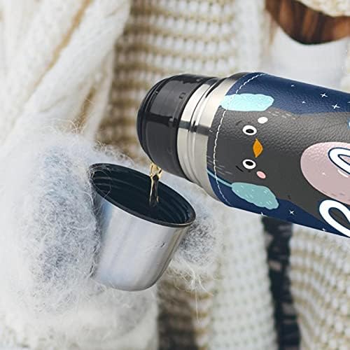 Здравейте Winter Lettering Penguin Portable Thermos Water Bottles for Work/Home/Travel Сладко Water Bottles